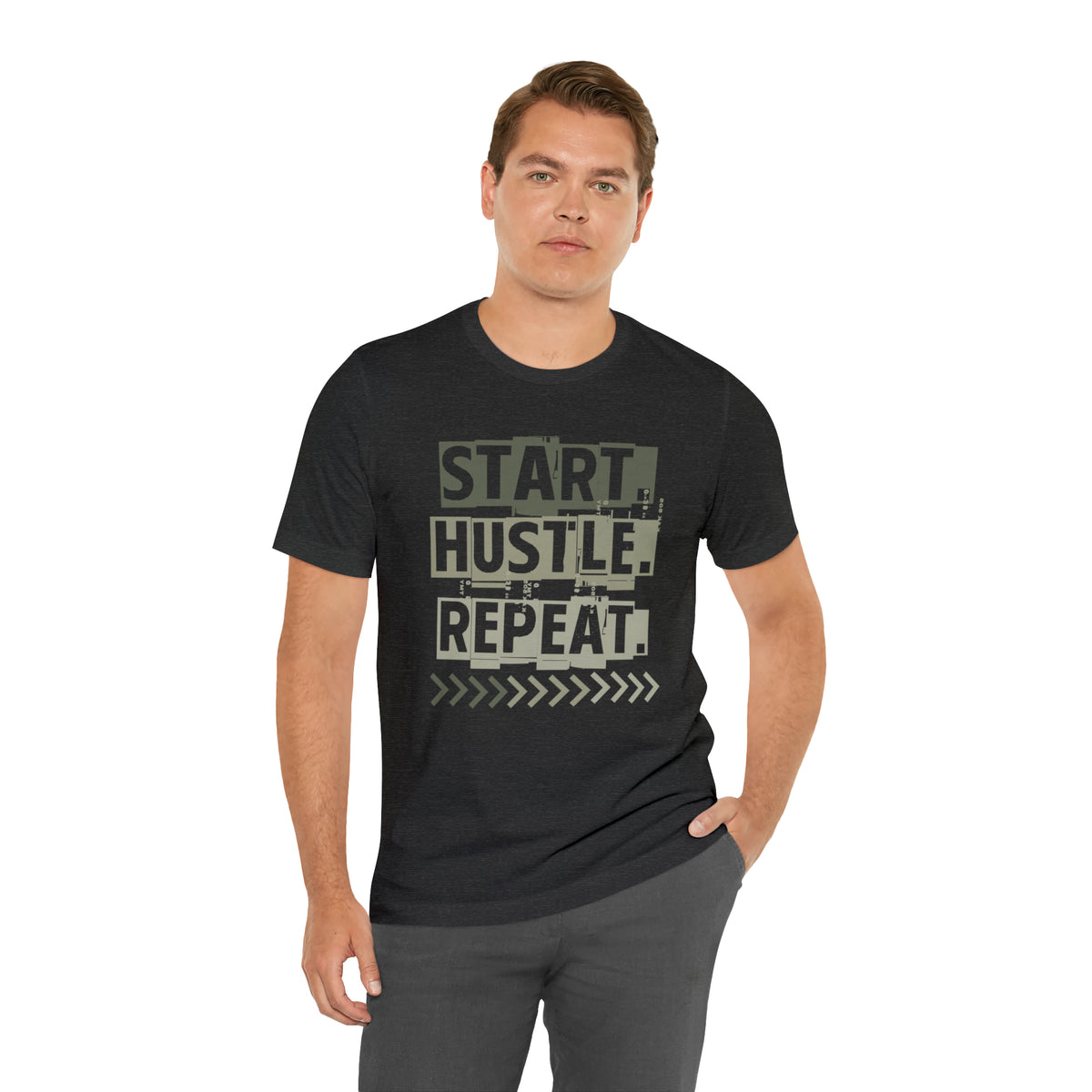 Start Hustle Repeat Mens Tee