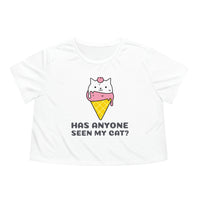 Anyone See My Cat? Womens Crop Tee