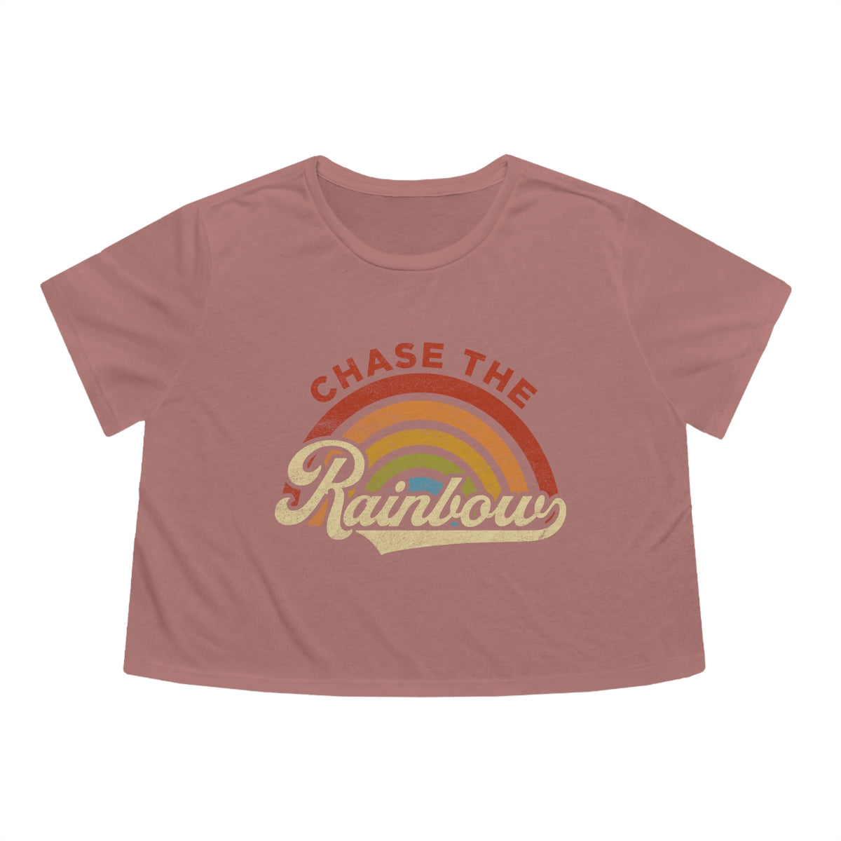 Chase The Rainbow Crop Tee