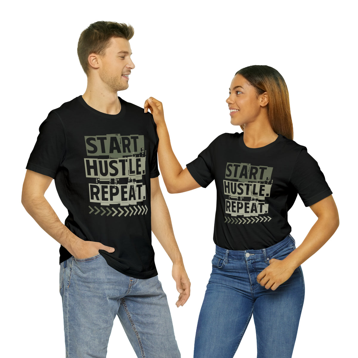 Start Hustle Repeat Mens Tee