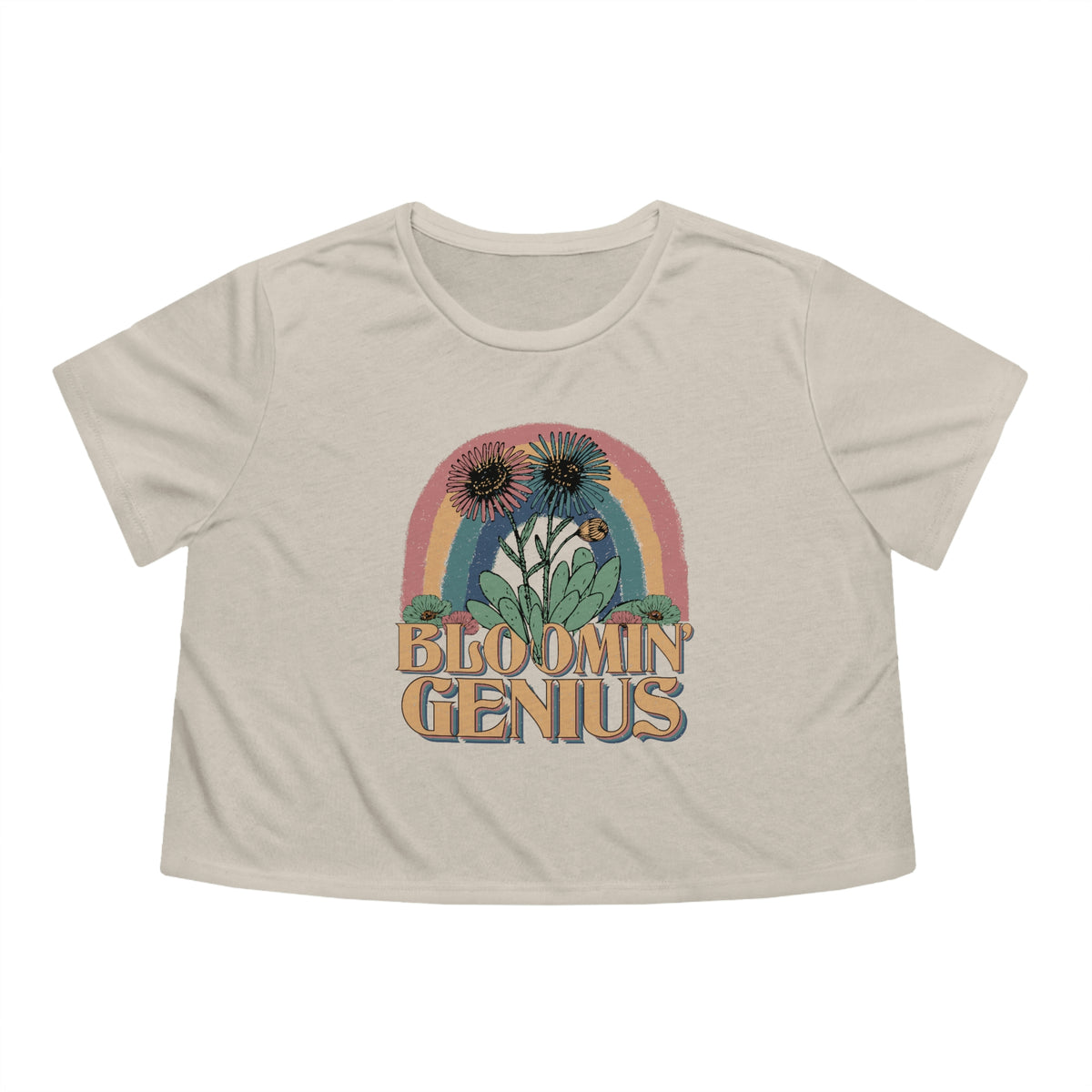 Bloomin' Genius Womens Crop Tee