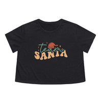 Team Santa Womens Crop Tee