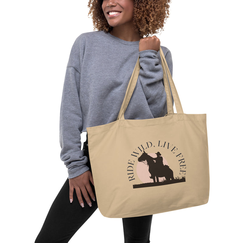 Ride Wild Live Free Horse Eco Tote