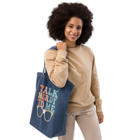 Talk Nerdy To Me lll Denim Tote