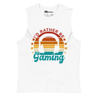 I'd Rather Be Gaming lI Muscle Tank