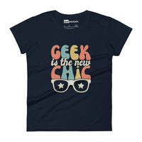 Geek Is The New Chic V Womens Tee