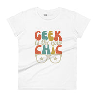 Geek Is The New Chic V Womens Tee